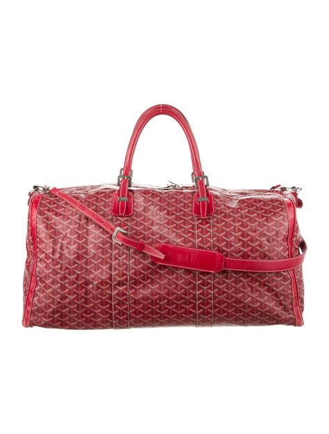 goyard croisiere 60|Goyard Croisière 60 Carry On Travel Bag Red Crossbody Duffle .